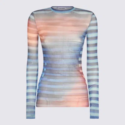 JEAN PAUL GAULTIER TOP LIGHTBLUE/BLUE/PEACH