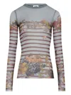 Jean Paul Gaultier Top Multicolour In Gray