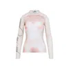Jean Paul Gaultier Le Classique Printed Mesh Top In Multicolor
