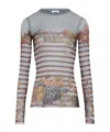 Jean Paul Gaultier Top Multicolour In Gray