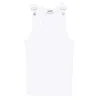 Jean Paul Gaultier Tank Top With Overall Engraved Clothing In White