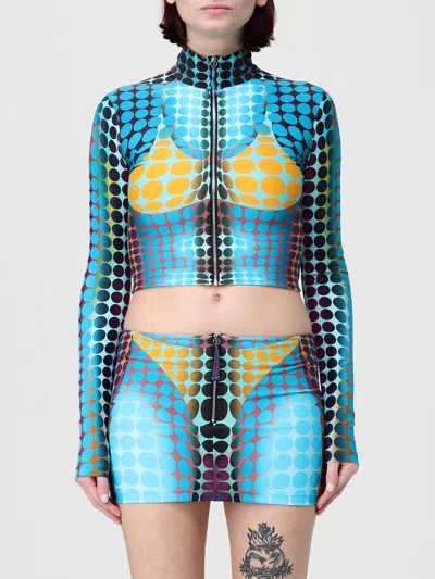 Jean Paul Gaultier 탑  여성 색상 블루 In Animal Print