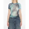 Jean Paul Gaultier Water Baby Tee Woman Indigo In Multi