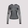 Jean Paul Gaultier Top The Sequin In Tulle Nero Donna In Black