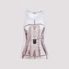 Jean Paul Gaultier Printed Ribbed Sleeveless Top