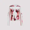Jean Paul Gaultier Flower Body Morphing Mariniere Print Top