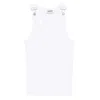 Jean Paul Gaultier Tank Top With Overall Engraved Clothing In White