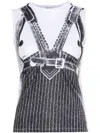 Jean Paul Gaultier Sleeveless T-shirt In White
