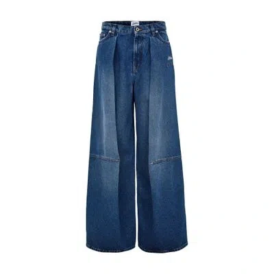 Jean Paul Gaultier The Topstiching Detail Jeans In Blue