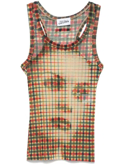 Jean Paul Gaultier Topwear In Sepia Yellow Blue Red