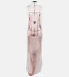Jean Paul Gaultier Graphic-print Sleeveless Maxi Dress In Pink