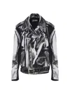 Jean Paul Gaultier Cotton Coated Jacket In Black