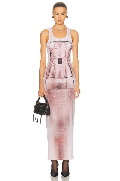 JEAN PAUL GAULTIER TROMPE L'OEIL CORSET DRESS