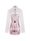 Jean Paul Gaultier Illusion Collared Graphic Print Shirt