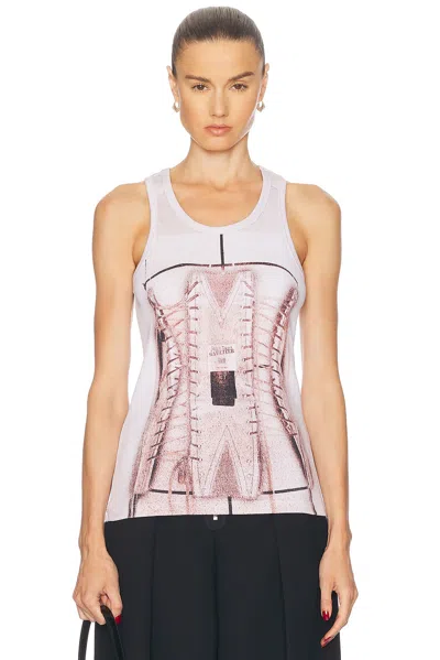 JEAN PAUL GAULTIER TROMPE L'OEIL CORSET TANK TOP