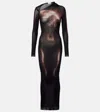 Jean Paul Gaultier Body Dust Dress In Multi