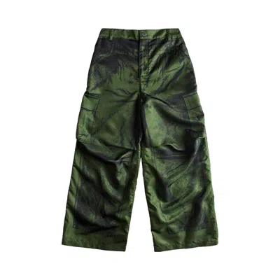 Pre-owned Jean Paul Gaultier Trompe L'oeil Pants 'green' | Men's Size Xl