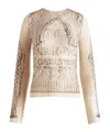 Jean Paul Gaultier Trompe L'oeil-print Mesh Top In Nude