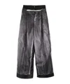 Jean Paul Gaultier Deceive Him# 039;eye Pinstripes Print Pants In Black
