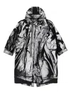 Jean Paul Gaultier Trompe-print Parka In Gray