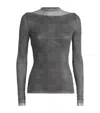 Jean Paul Gaultier Body Shadow And Prince Of Wales Top In Gray
