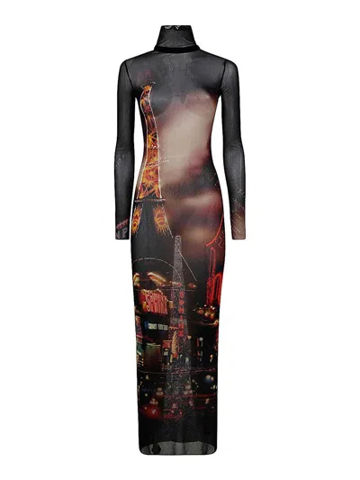 JEAN PAUL GAULTIER VESTIDO LARGO - NEGRO