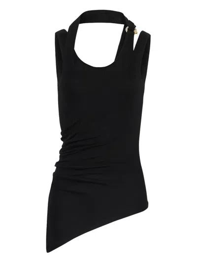 JEAN PAUL GAULTIER TWISTED DOUBLE-LAYER TANK TOP