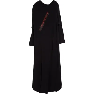 Jean Paul Gaultier Black Shayne Oliver Edition Maxi Dress In 00a Faded Black
