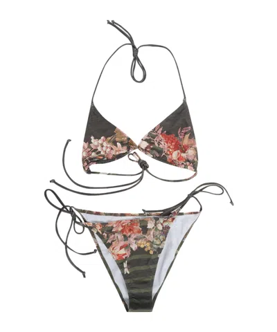 Jean Paul Gaultier Two-piece Bikini Set In Gray