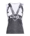 Jean Paul Gaultier Sleeveless T-shirt In Black