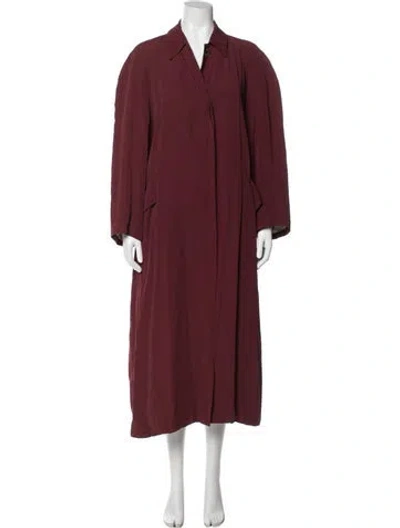 Pre-owned Jean Paul Gaultier Vintage 1985 Coat In Burgundy