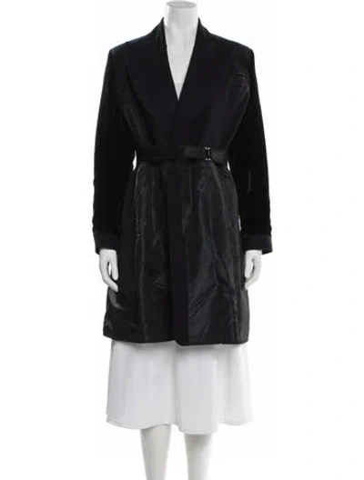Pre-owned Jean Paul Gaultier Vintage 1989 Trench Coat In Blue