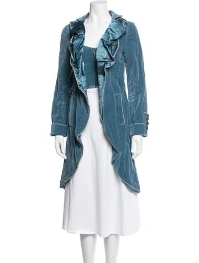 Pre-owned Jean Paul Gaultier Vintage 1990's Coat In Blue