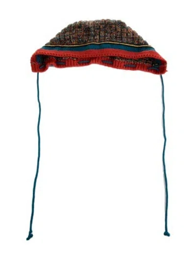 Pre-owned Jean Paul Gaultier Vintage 1990's Crochet Tie Cap In Multi