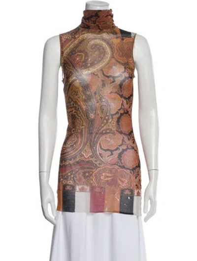 Pre-owned Jean Paul Gaultier Vintage 1990's Top In Orange