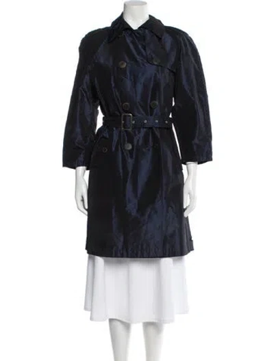 Pre-owned Jean Paul Gaultier Vintage 1990's Trench Coat In Blue