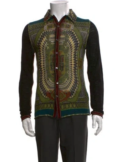 Pre-owned Jean Paul Gaultier Vintage 1994 Cardigan In Black/green