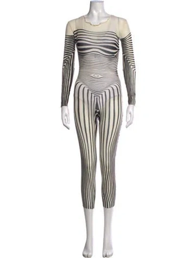Pre-owned Jean Paul Gaultier Vintage 1996 Jumpsuit In Black/neutrals