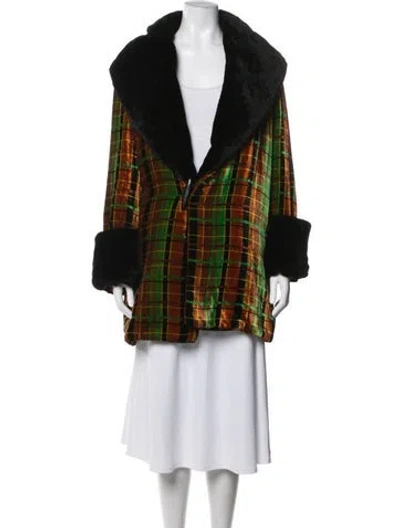 Pre-owned Jean Paul Gaultier Vintage 1997 Coat In Black/green