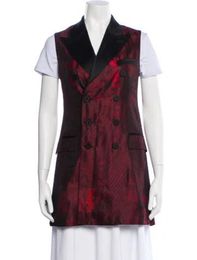 Pre-owned Jean Paul Gaultier Vintage 1998 Vest In Burgundy