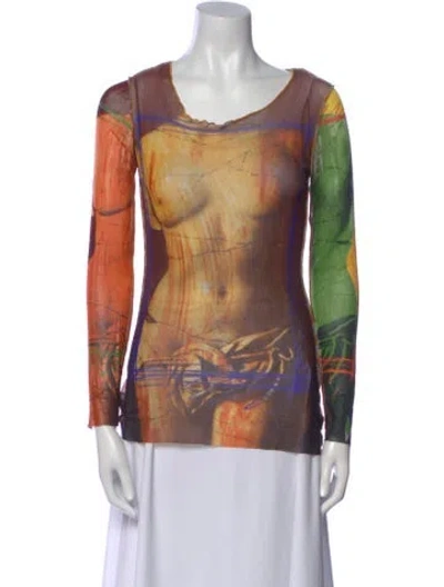 Pre-owned Jean Paul Gaultier Vintage 1999 Top In Orange