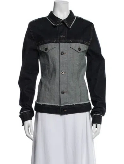 Pre-owned Jean Paul Gaultier Vintage 2000's Denim Jacket In Black