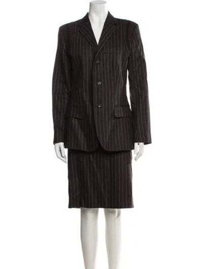 Pre-owned Jean Paul Gaultier Vintage 2000's Skirt Suit In Brown