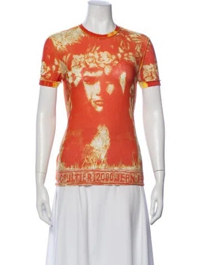 Pre-owned Jean Paul Gaultier Vintage 2000 T-shirt In Orange