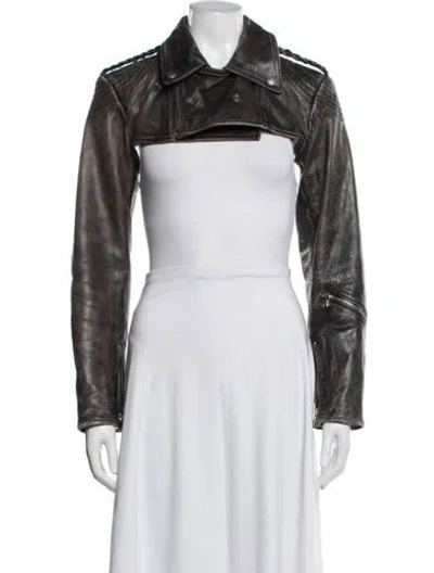 Pre-owned Jean Paul Gaultier Vintage 2001 Biker Jacket In Brown
