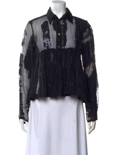 Pre-owned Jean Paul Gaultier Vintage 2002 Blouse In Black