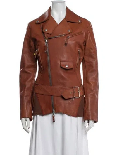 Pre-owned Jean Paul Gaultier Vintage 2004 Biker Jacket In Brown