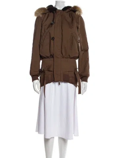 Pre-owned Jean Paul Gaultier Vintage 2004 Fur Jacket In Brown