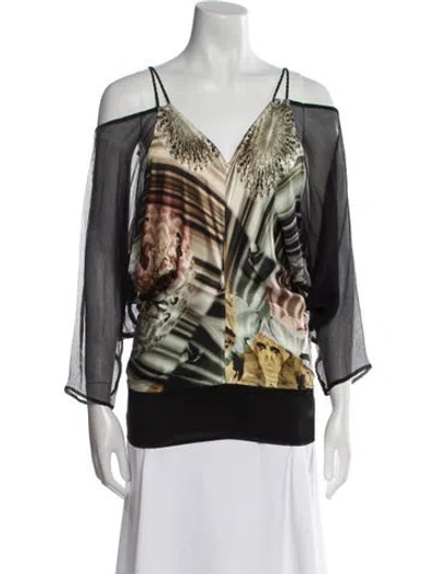 Pre-owned Jean Paul Gaultier Vintage 2008 Blouse In Black