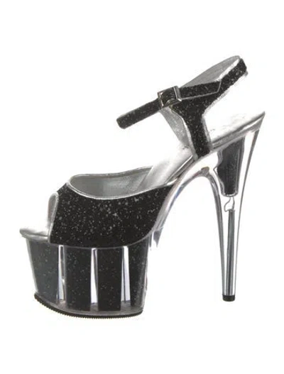 Pre-owned Jean Paul Gaultier Vintage 2013 Sandals In Blac/metallic/silver